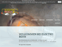 Tablet Screenshot of elektro-behn.de